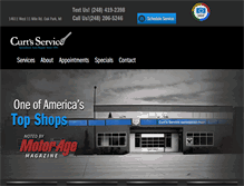 Tablet Screenshot of curtsservice.com